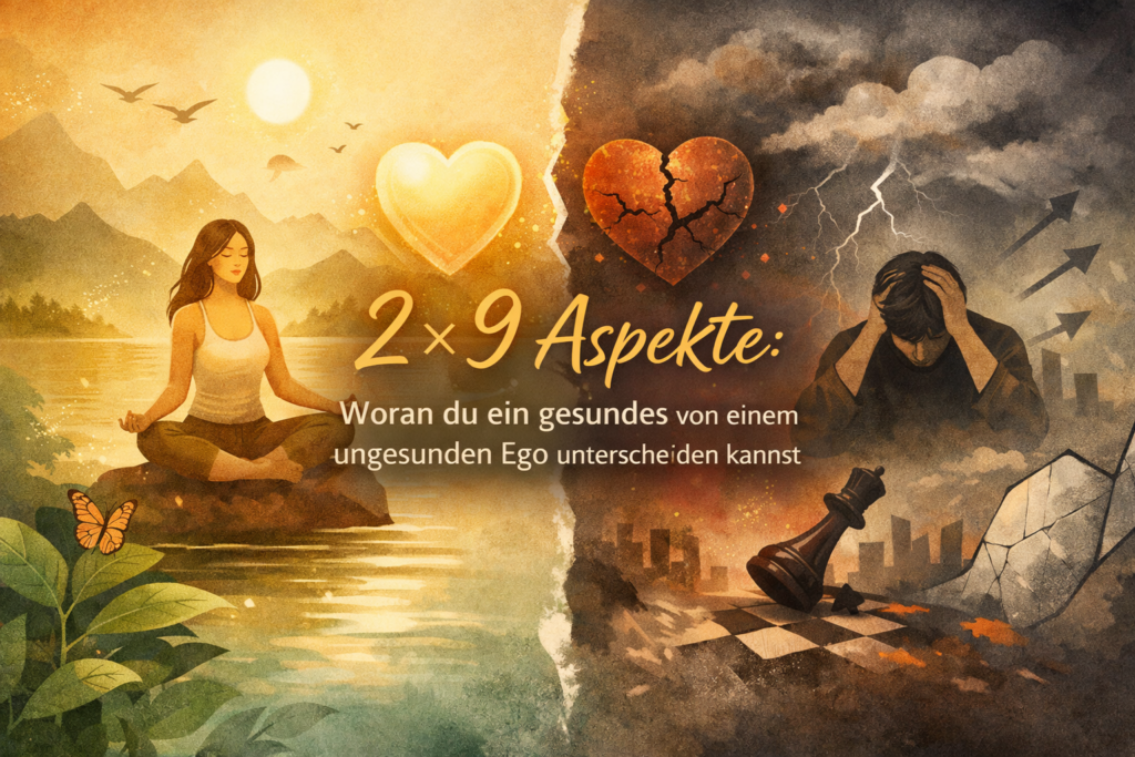 Woran du ein gesundes von einem ungesunden Ego unterscheiden kannst