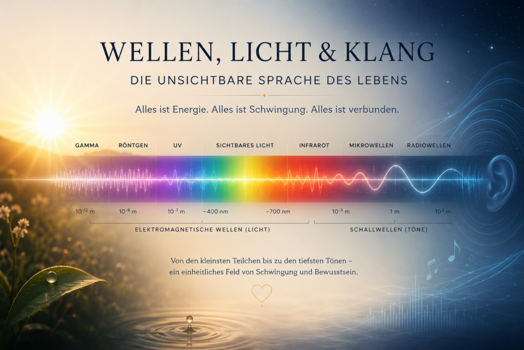 Wellenlängen & Töne erklärt – wie Licht, Frequenzen und Schwingungen unseren Alltag beeinflussen